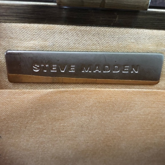 STEVE MADDEN // nude + gold // clutch/evening bag sparkly // formal + fashion - Picture 8 of 8